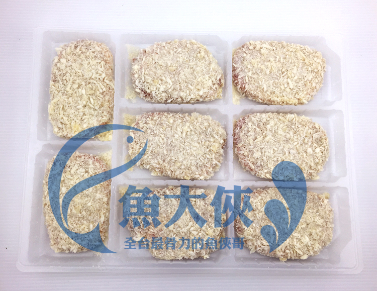 F3【魚大俠】FF093日式裹粉厚切大里肌豬排(135g/片/3片/包#1.4CM厚切)