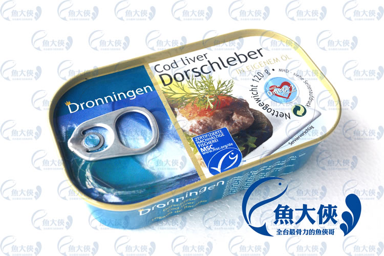 G0【魚大俠】FF111丹麥(頑)鱈魚肝罐頭(固70g/淨120g/罐)
