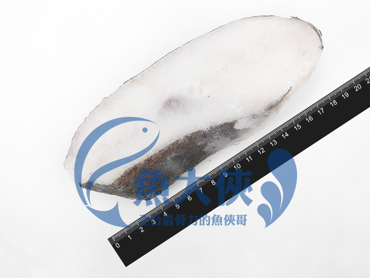 1D6A【魚大俠】FH077大比目魚切片半洞A16N(約300g±10%/片/覆冰25%/套袋無封口)