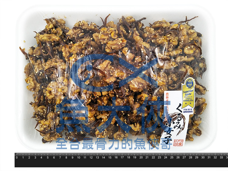 日本-佃煮胡桃小女子(1kg/盒)#有核桃-1G7B【魚大俠】FF205