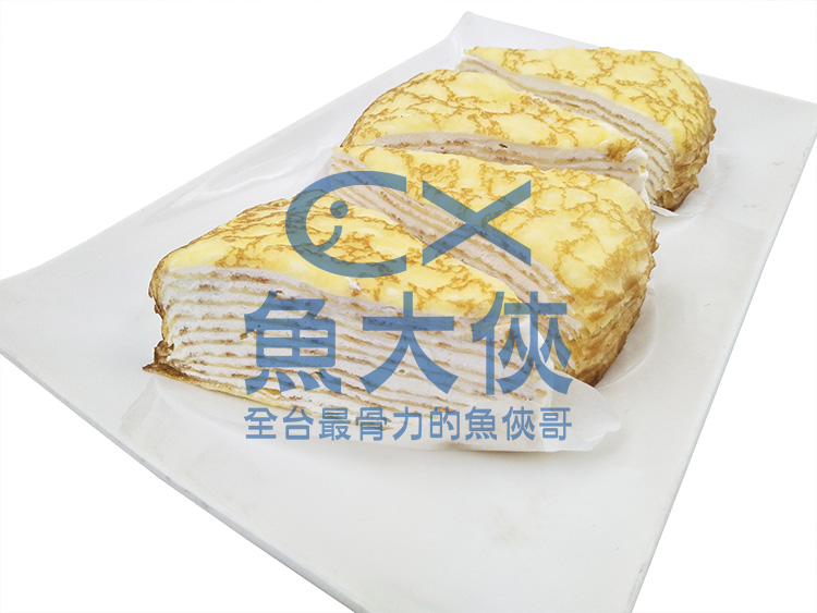 A1【魚大俠】FF208北海道香草牛奶千層蛋糕(4片/320g/盒) 良品出清 效期:2020/01/25