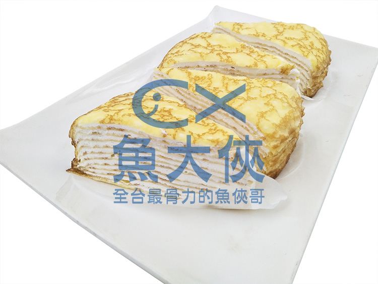 A1【魚大俠】FF208北海道香草牛奶千層蛋糕(4片/320g/盒) 良品出清 效期:2020/01/25