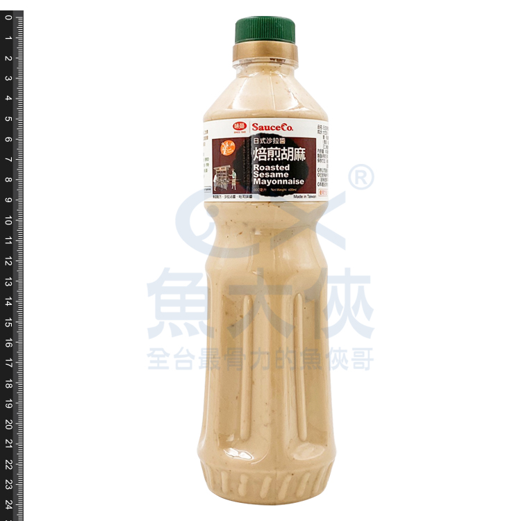 G0【魚大俠】AR091味榮-日式焙煎胡麻-沙拉醬(600ml/瓶)#奶素#焙煎胡麻_沙拉