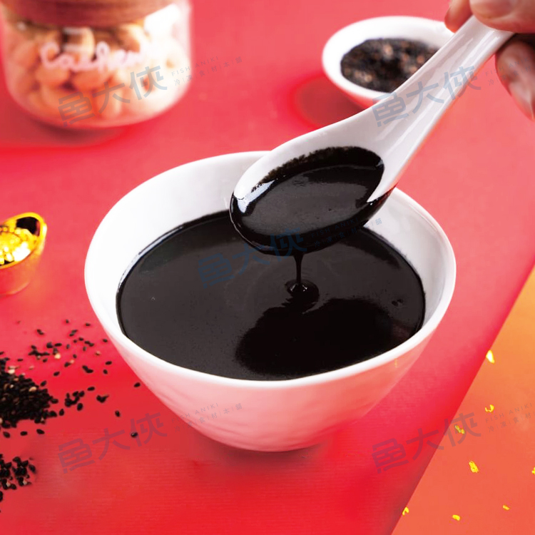 1G4A【魚大俠】FF799蘭揚購市場-香醇黑芝麻糊(200g/包)#全素