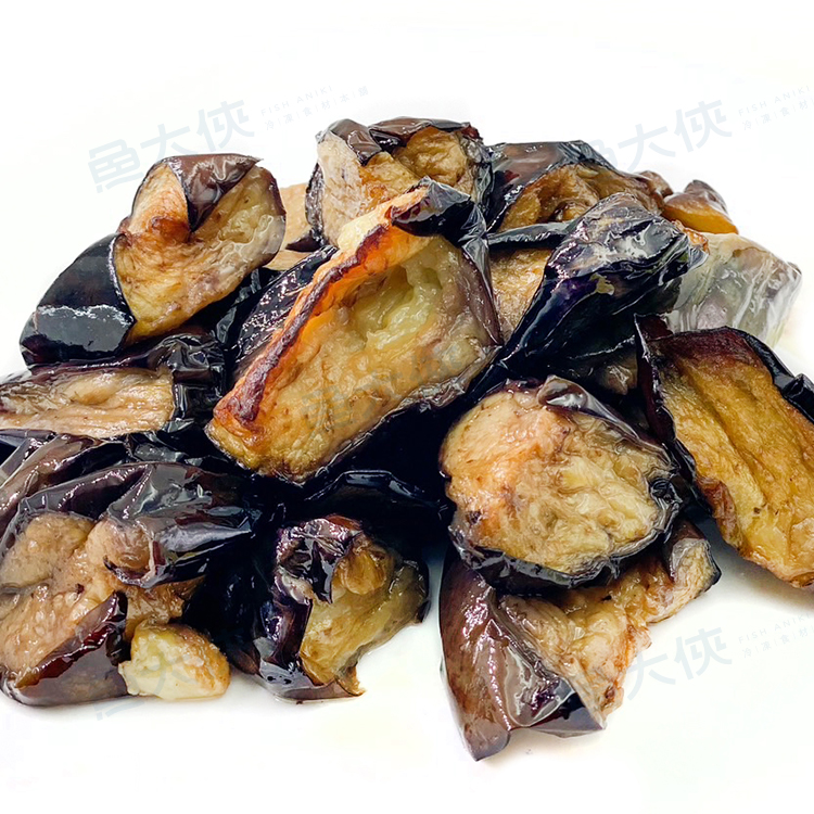 預炸-茄子/千兩圓茄塊(1kg/包)-1J6B【魚大俠】AR261