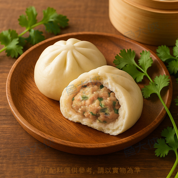 北斗鎮農會-香菜肉包子(5顆/500g/包)#阿在伯-1G7B【魚大俠】FF1093