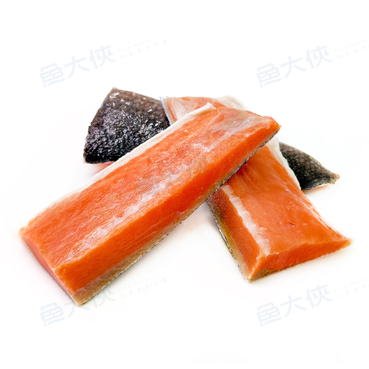 屁屁鮭魚/鮭魚尾段清肉(70g/包)#帶皮去鱗刺-2F4B【魚大俠】FH395