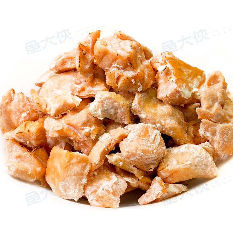 冷凍-生鮮鮭魚碎肉(500g/包)#塊肉多-1C7B【魚大俠】FH405