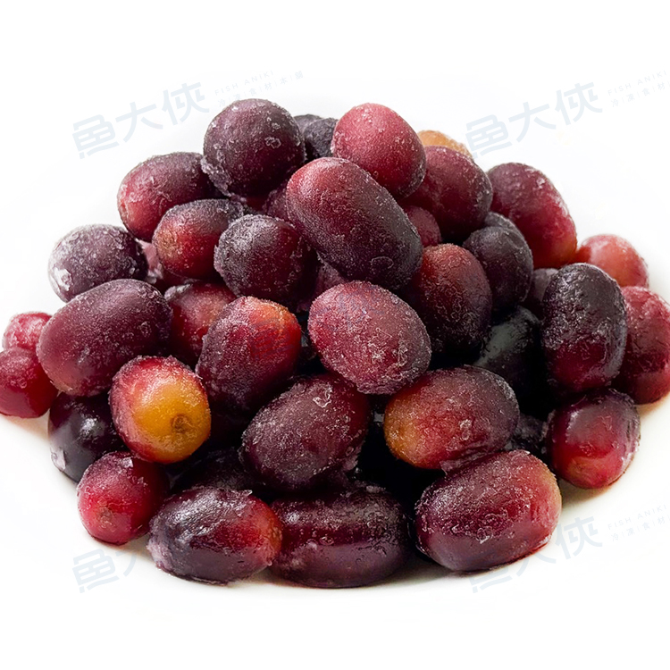 葡萄-冷凍無籽紅葡萄鮮果(300g/包)#冷凍水果-1J5A【魚大俠】AR344